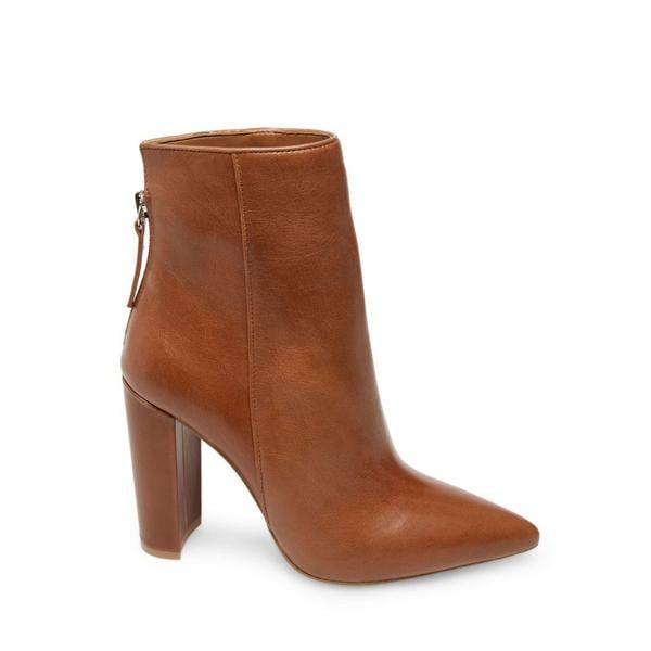 Steve Madden Trista Cognac Leather Boots