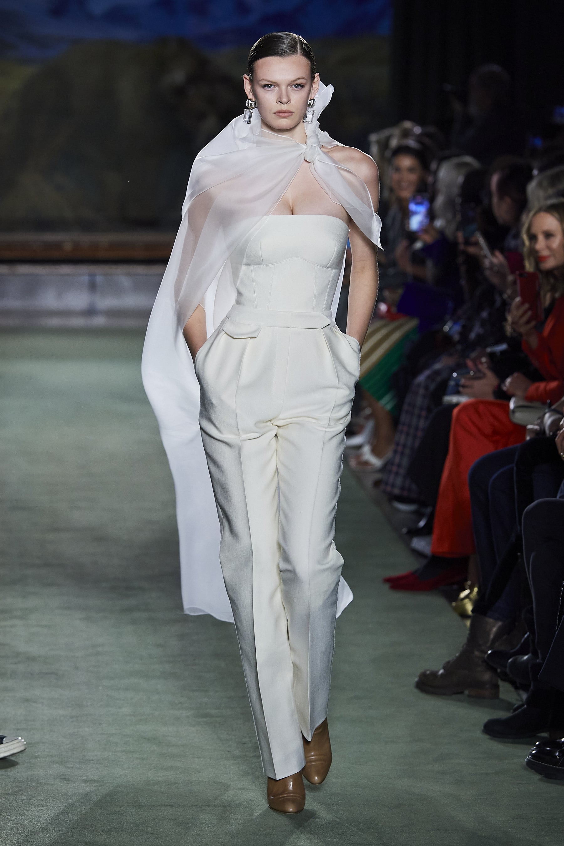 Brandon Maxwell Fall Winter 2020 Collection, I Wasn't Ready for the  Glamour (and Navarro Cheering) at Brandon Maxwell's Fall 2020 Runway Show