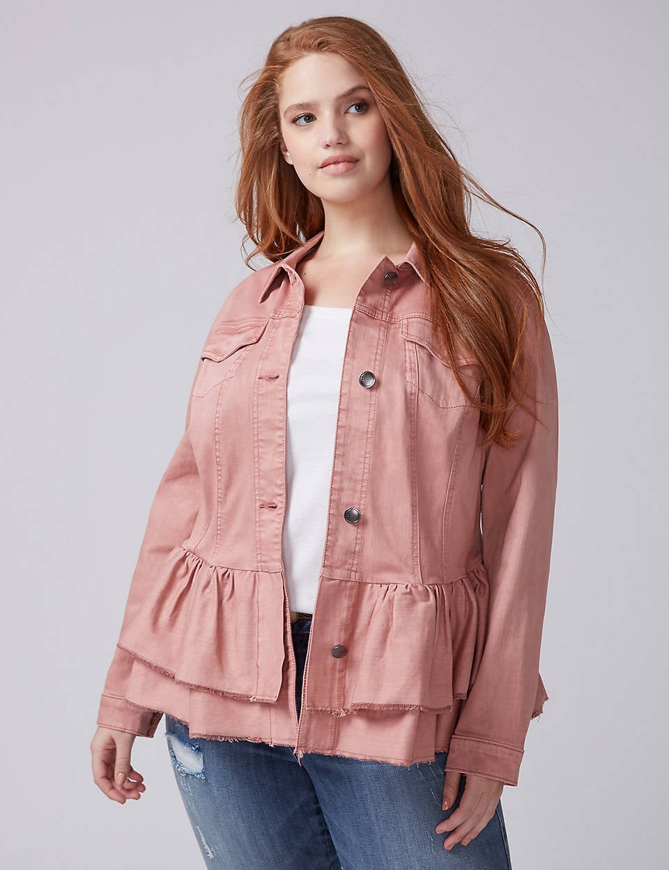 Lane bryant peplum jacket new arrivals