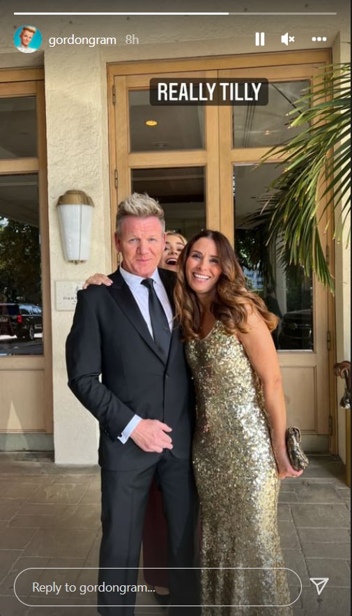 Gordon and Tana Ramsay at Brooklyn Beckham and Nicola Peltz's Wedding