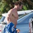 Get a Glimpse of Shirtless Chris Hemsworth Changing After a Surf Session