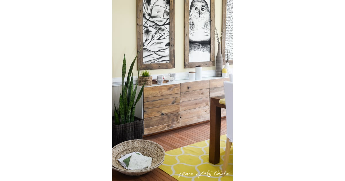 How great does this look? | Reclaimed Wood Ikea Hack | POPSUGAR Home Photo 4