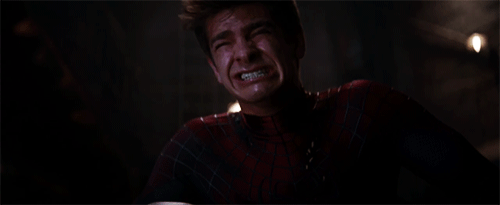 Image result for andrew garfield crying spiderman gif