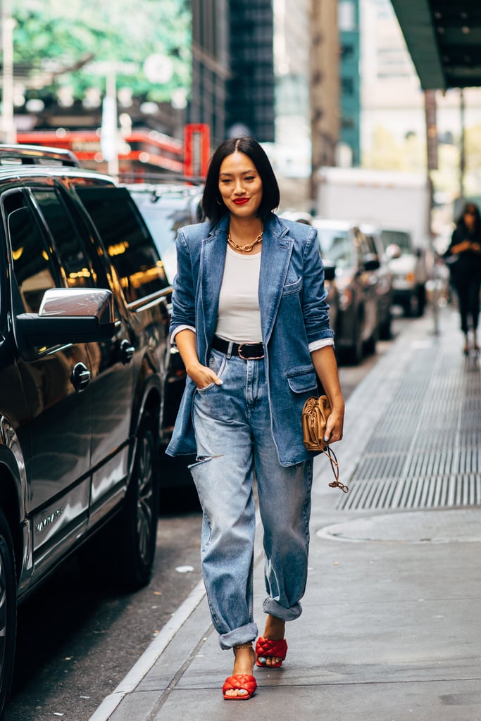 denim vest street style