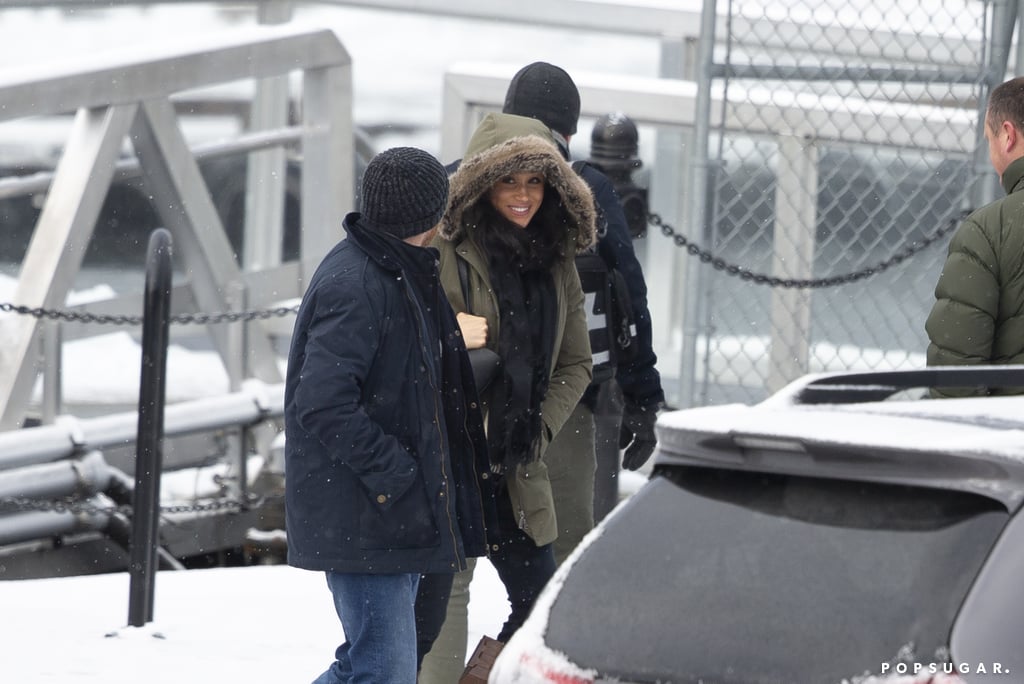 Meghan Markle Carried a Black Cuyana Tote Bag in Canada