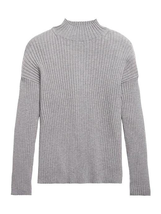 Ribbed Turtleneck Top