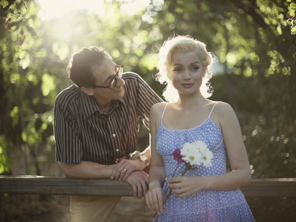 Ana de Armas as Marilyn Monroe and Adrian Brody as Arthur Miller