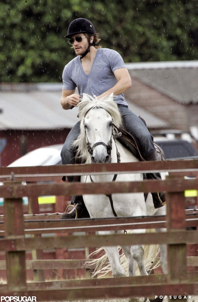 He perfected his horse riding during a Summer trip to London in 2008.