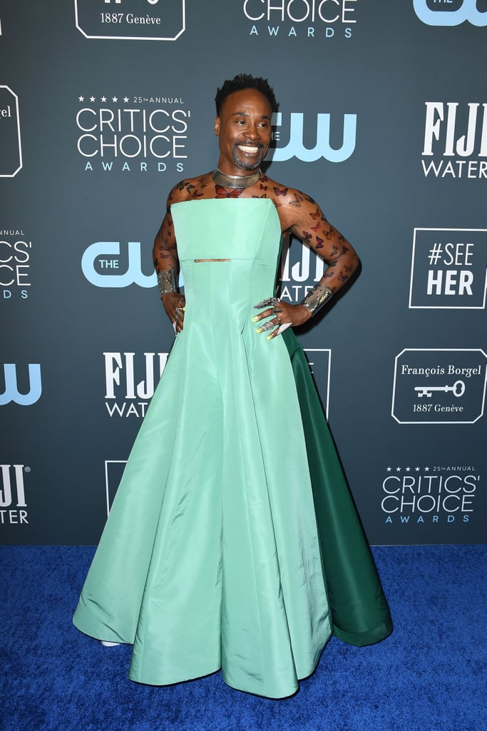 Billy Porter's Butterfly Tattoos at Critics' Choice Awards