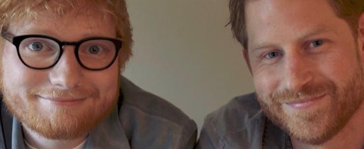 Prince Harry and Ed Sheeran Film a Special Video For Mental Health Day