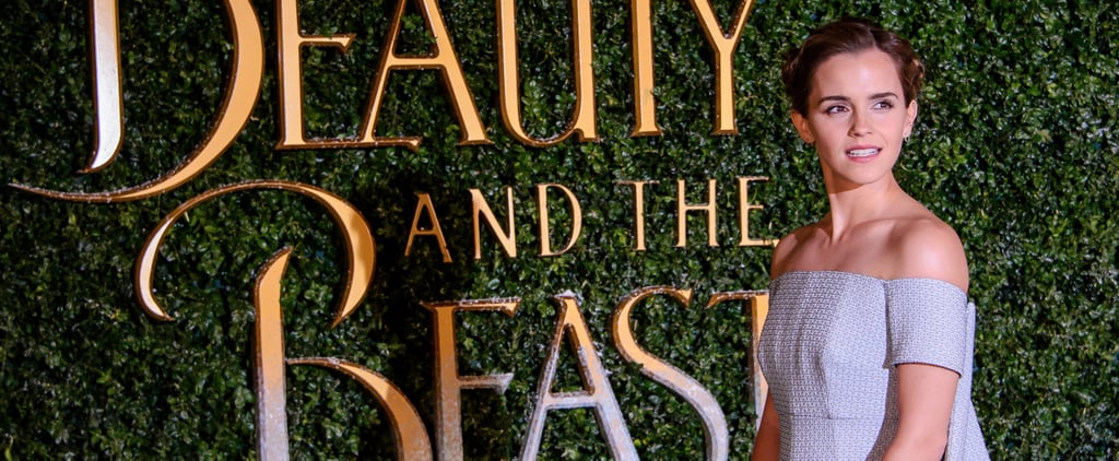 Emma Watson Beauty and the Beast Hair and Makeup Tour Looks