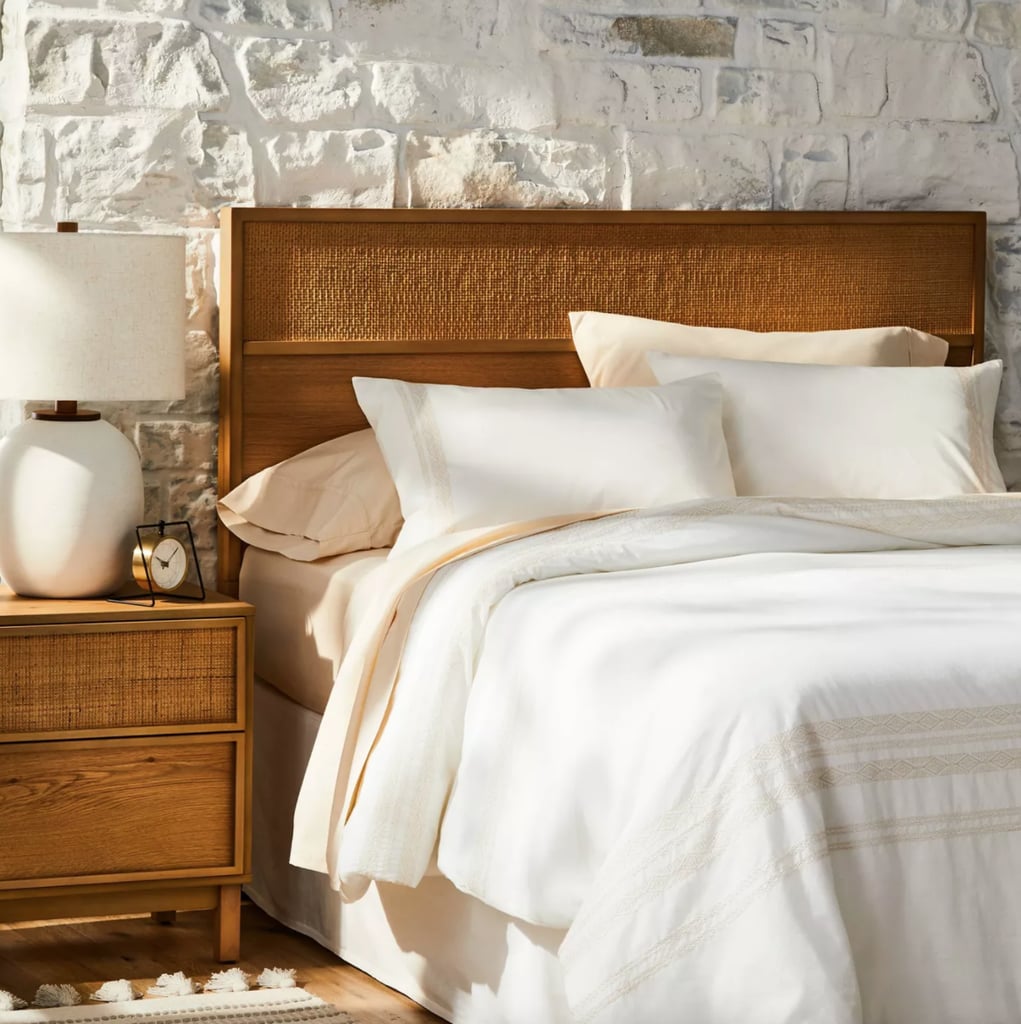 Cozy Bedding: Hearth & Hand With Magnolia Embroidered Stripes Comforter & Sham Set