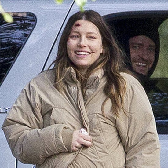 Justin Timberlake Visits Pregnant Jessica Biel on Movie Set