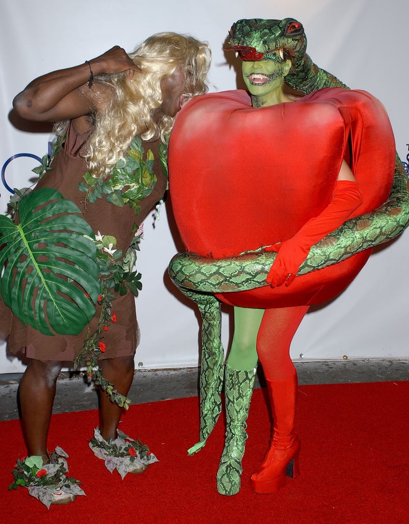 Heidi Klum and Seal let the Garden of Eden inspire their 2006 costumes in LA.
Heidi Klum and Seal let the Garden of Eden inspire their 2006 costumes in LA.