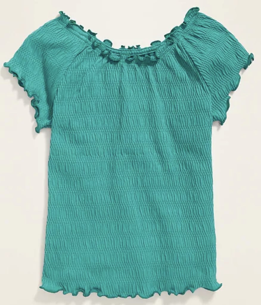 Textured Raglan-Sleeve Top