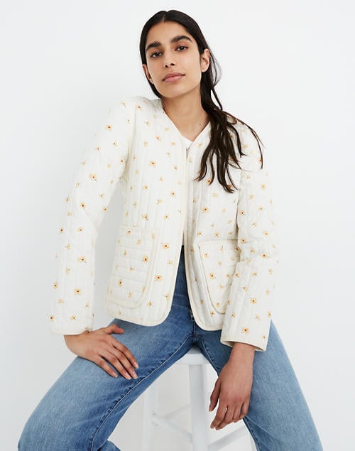 Cotton Quilted Zip-Up Liner Jacket