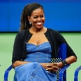 Michelle Obama Brought the Fashion to the US Open in a Denim Midi Dress
