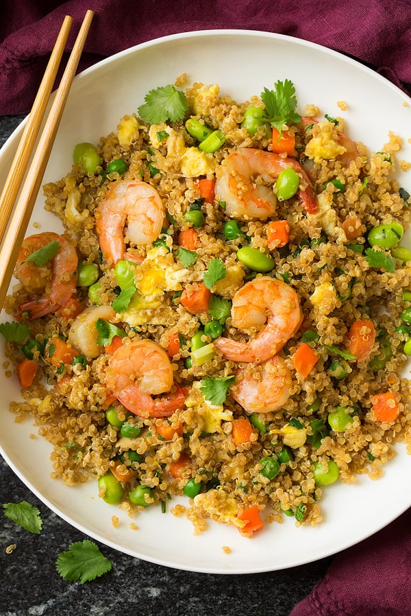 Quinoa Shrimp Fried Rice