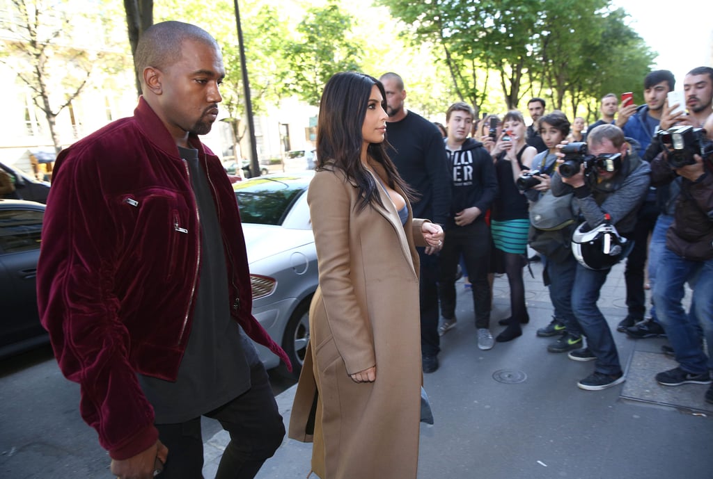 Kim Kardashian and Kanye West Shopping in Paris 2015