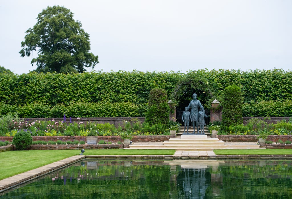 The Princess Diana Statue in The Sunken Garden at Kensington Palace