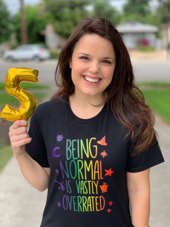 Being Normal Is Vastly Overrated Rainbow Tee Halloweentown T-Shirt