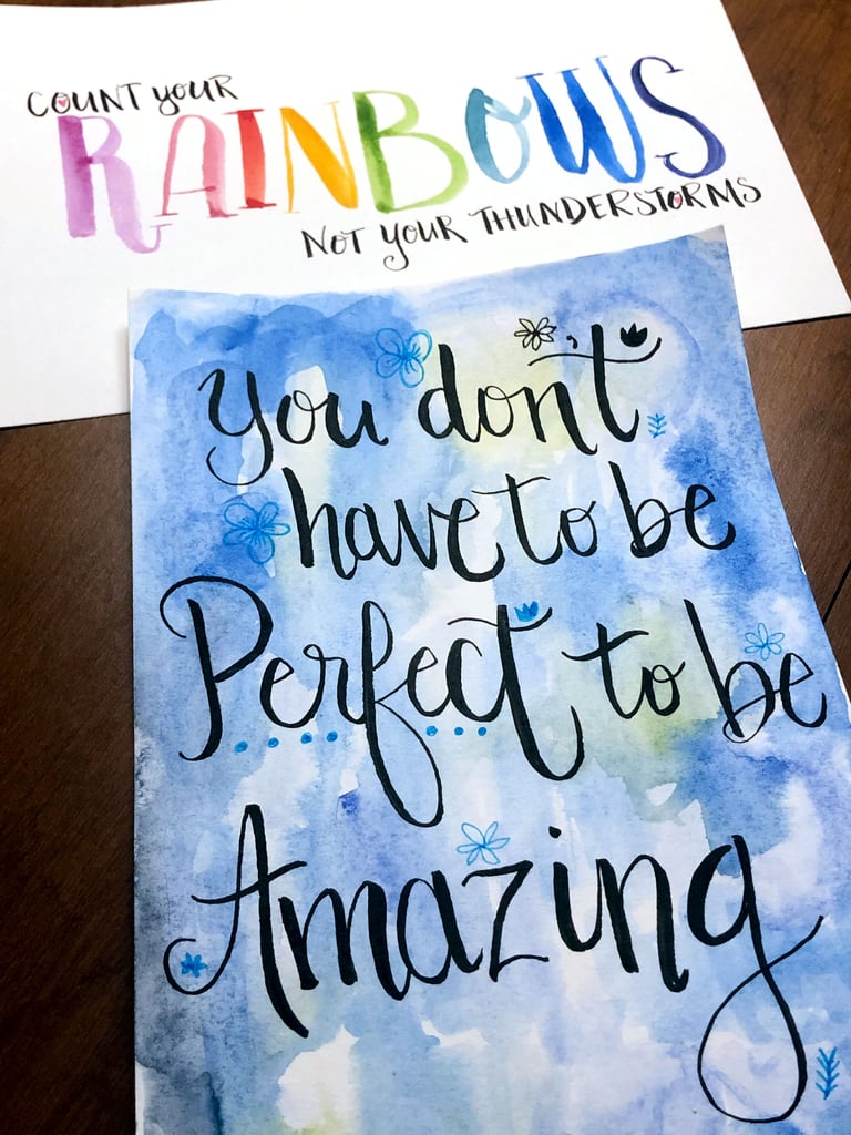 Mindful Lettering For Stress Relief