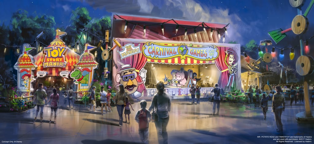 A mock-up of what the front of the revamped Toy Story Mania will look like.
