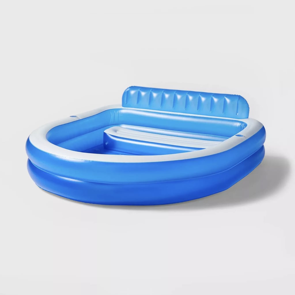 Above Ground Pool With Bench Backyard Water Toys And Pools For Adults