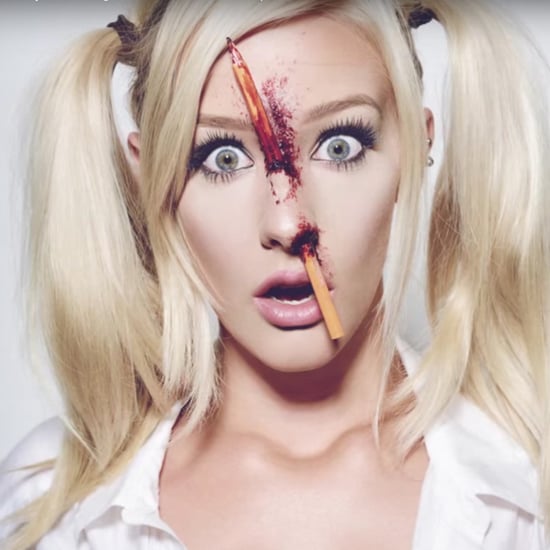 Pencil in Nose Halloween Makeup Tutorial