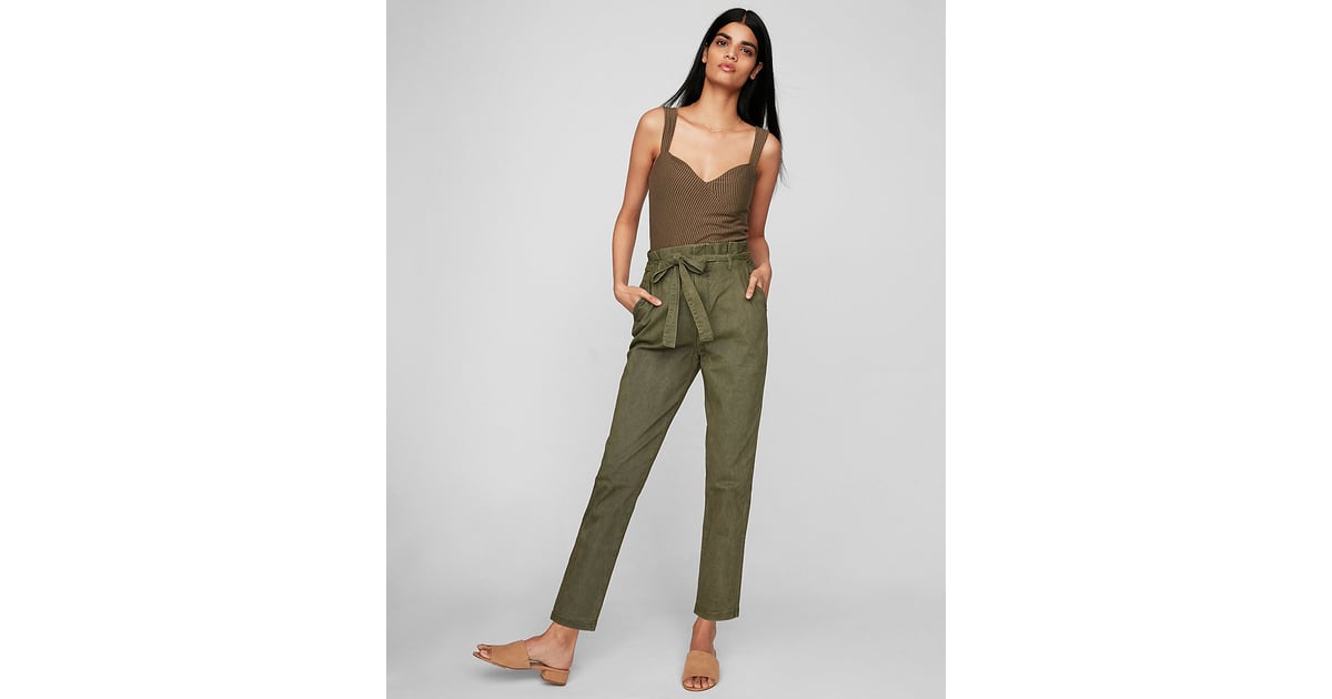 Express high hotsell waisted sash pants