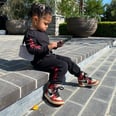 Stormi Looks Cooler Than Most Adults in These Red Nikes and Her Rhinestone-Encrusted Purse