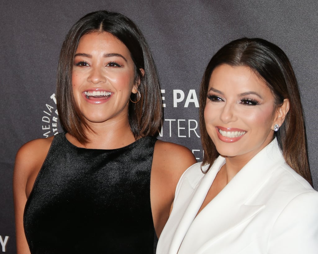 Eva Longoria and Gina Rodriguez's Red Carpet Reunion 2016