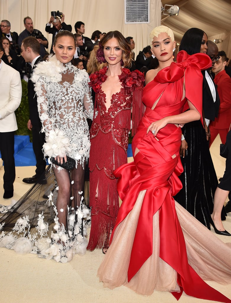 Chrissy Teigen, Georgina Chapman, and Rita Ora borrowed each others' style.