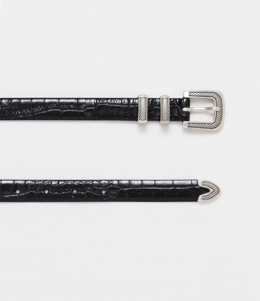 Leather belt with buckle ($36)