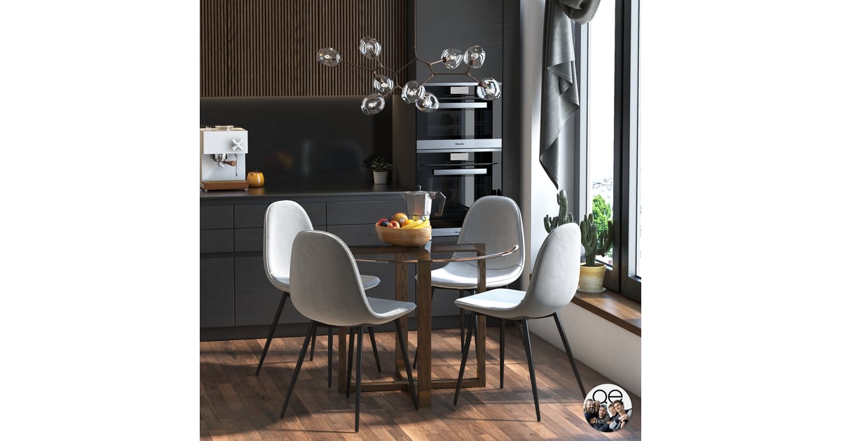 Queer Eye Durham Glass Top Industrial Dining Table See Queer Eye's