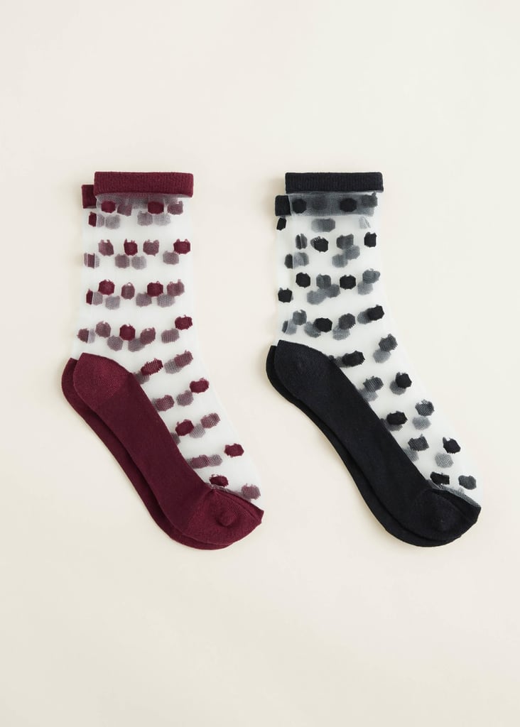 2 Pack Polka-Dot Socks