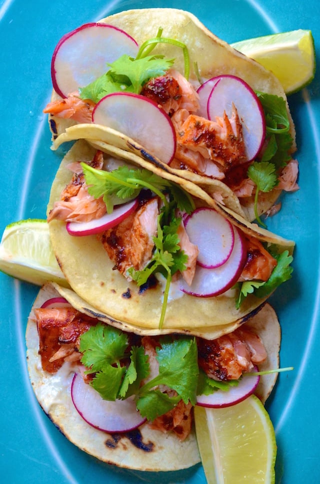 Spicy Chipotle Salmon Tacos