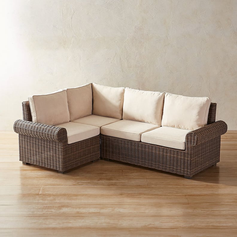 Echo Beach Latte Roll Arm 3-Piece Sectional