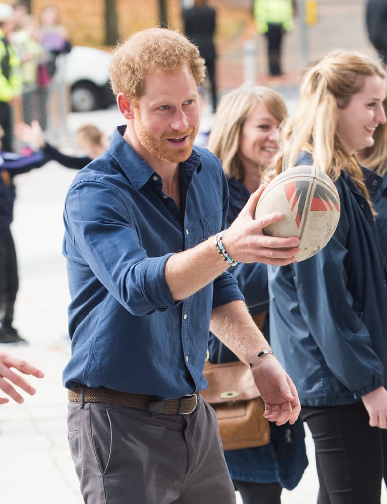 Prince Harry at Russell Youth Centre in Nottingham 2016