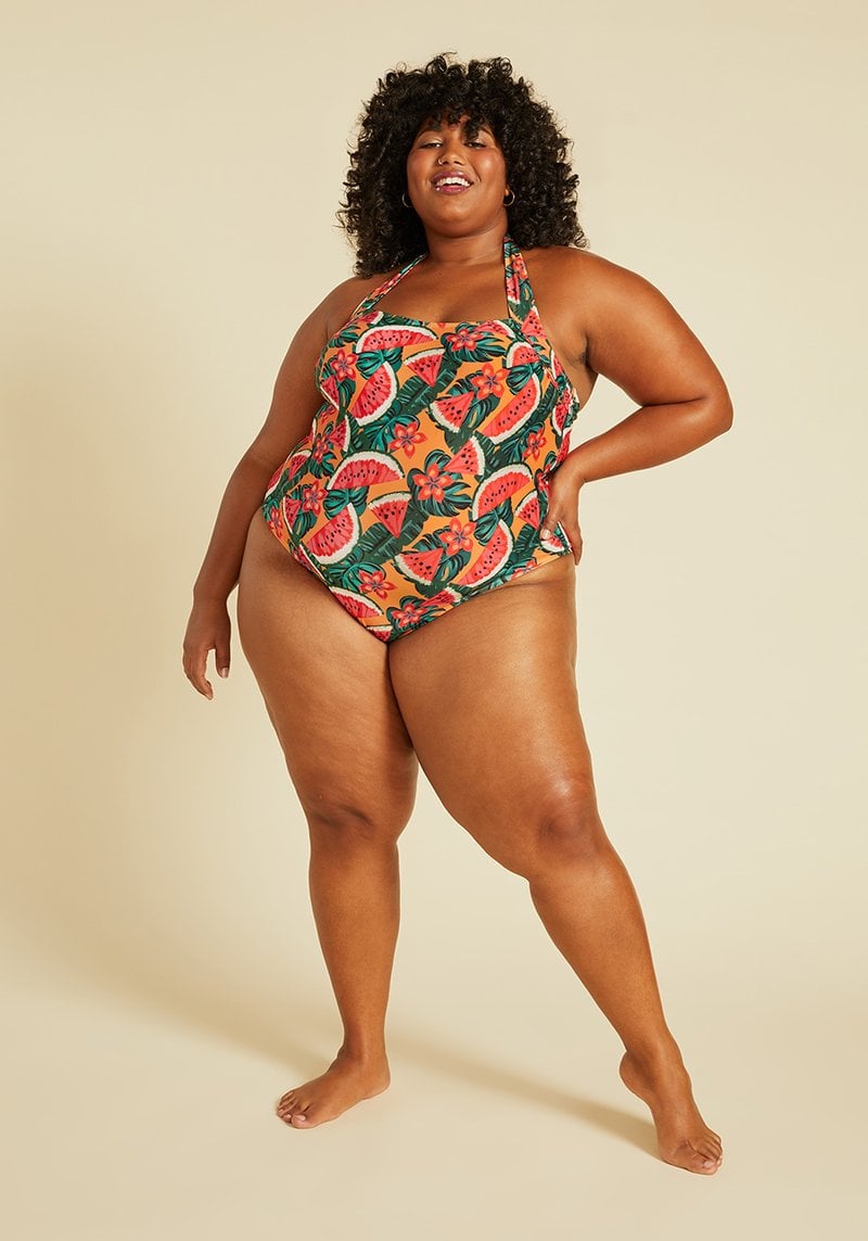 ModCloth The Ava One-Piece Swimsuit, Plant Based Fashion Is a Vibe — 32  Ways to Wear Your Produce on Your Sleeve