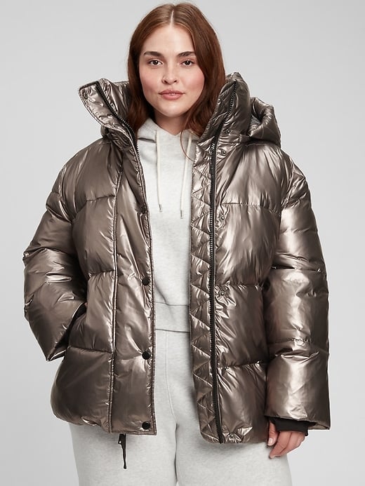 gap recycled puffer jacket