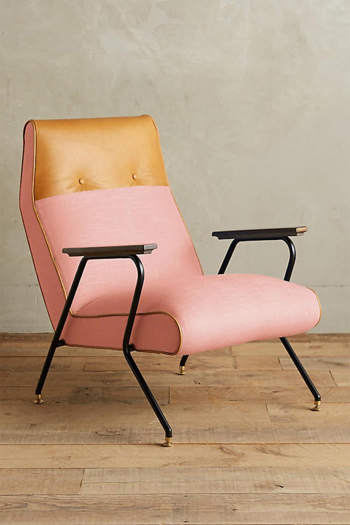 Anthropologie Linen Quentin Chair