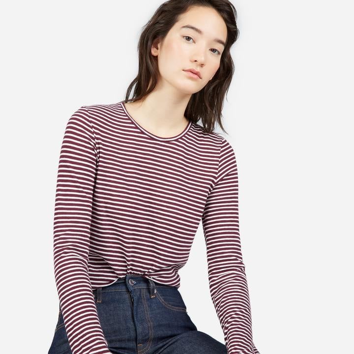 Everlane The Slim Cotton Long-Sleeve Crew