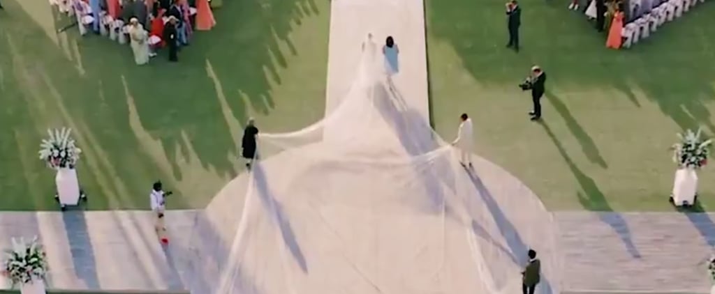 Priyanka Chopra's 75-Foot-Long Wedding Veil Is Being Compared to a CVS Receipt, and OMG