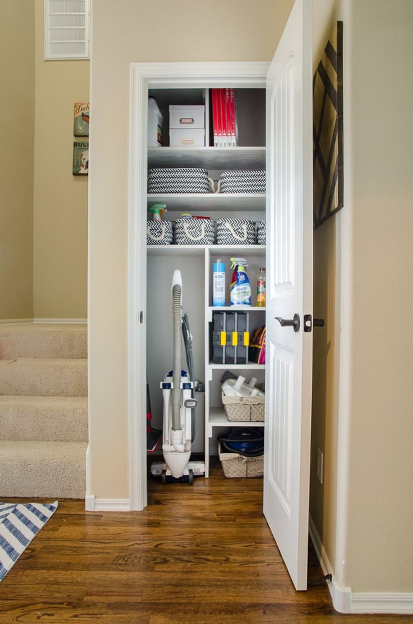 From Coat Closet to Storage Closet (gift bag storage)! - How Sweet This Is