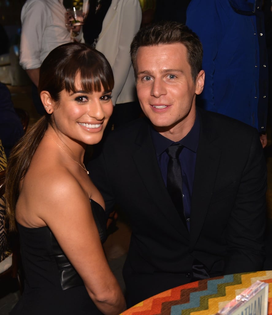 Lea Michele supported her best friend Jonathan Groff at the LA premiere of his new HBO show, Looking, on Wednesday.