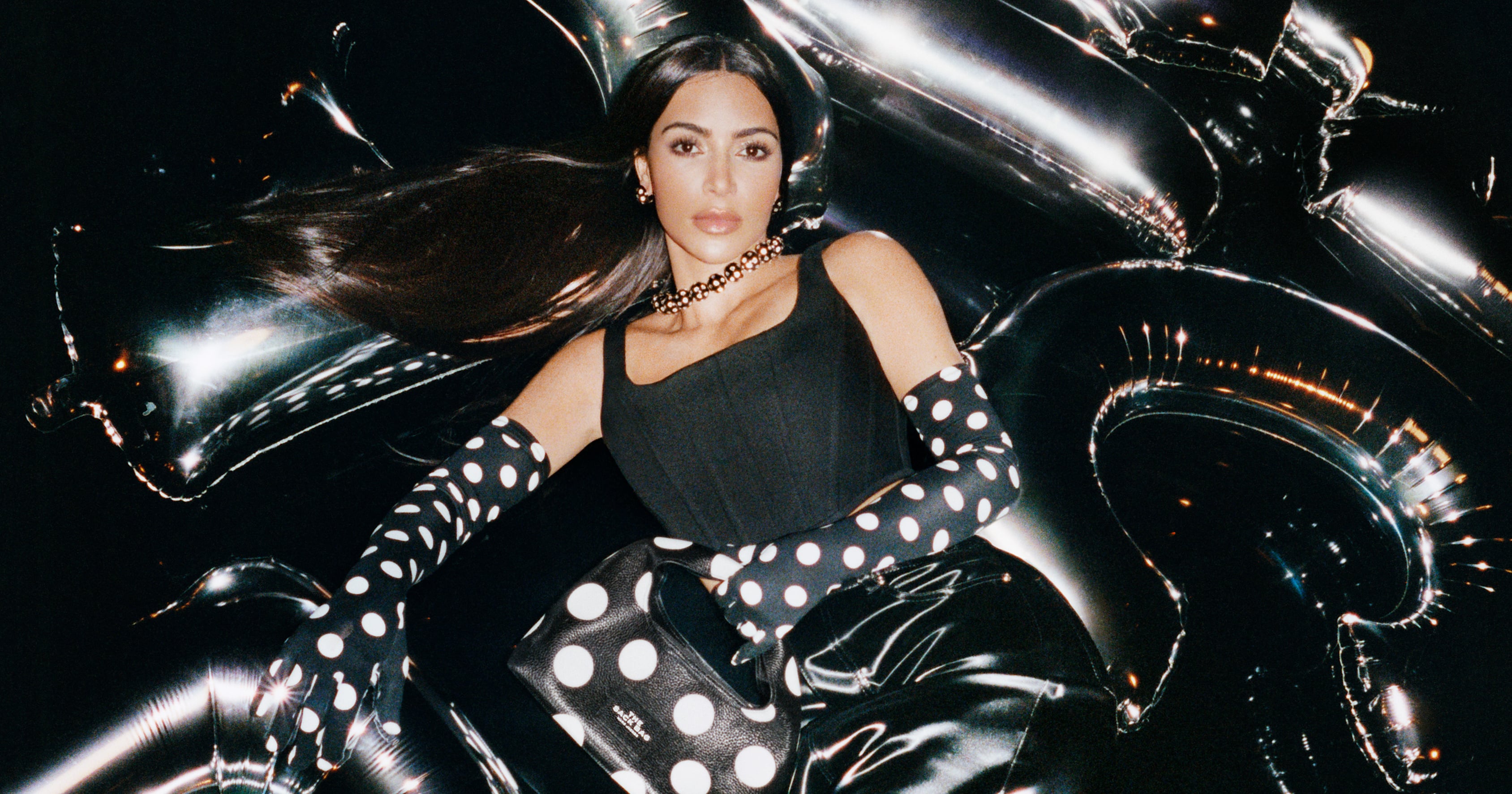 Kim Kardashian Lounges in 9-Inch Platform Boots in New Marc Jacobs Campaign