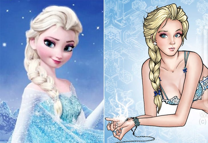 Elsa Disney Princesses In Lingerie Art Popsugar Love Sex Photo My Xxx