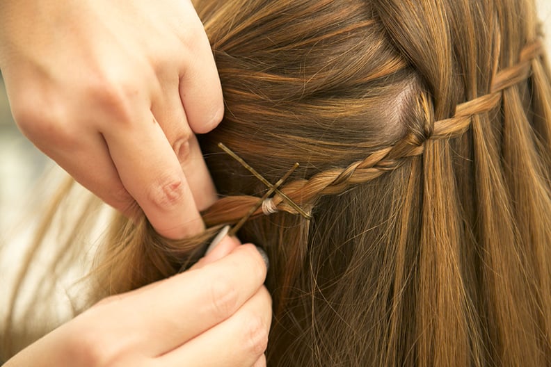 Waterfall Braid Tutorial: Step 9