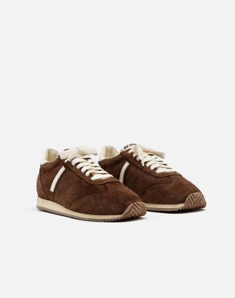 RE/DONE 70s Runner Shoe in Brown Suede